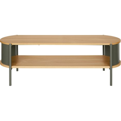 Meuble TV en bois et métal L120cm - Vert - Paco (1/5)