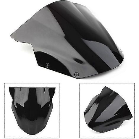 For Kawasaki Ninja 650 Er6f Er-6f Er6r Er-6r Ex650r 2009 2010 2011 Motorcycle Windshield Motorbike Windscree Wind Deflector( Black) (1/5)