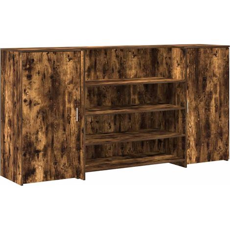 Maison Exclusive - Empfangstheke Räuchereiche 200x50x103,5 cm Hol