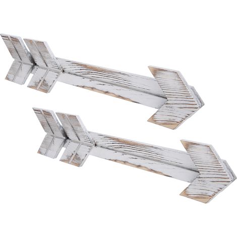 Flèches en Bois Décoratives 2 Pièces pour Mur Ferme Rustique, Décoration Mariage et Cour (1/5)