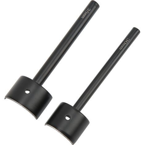 Combinaison de 30 mm et 35 mm pour outils en acier pour le travail du cuir à faire soi-même, poinçon à ceinture, poinçon semi-circulaire peu profond, outil de poinçonnage semi-circulaire noir, poinçon (1/5)
