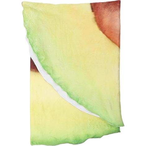 Couverture Douce en Flanelle Forme Avocat 140x180 Cm, Jeté Amusant et Réaliste Couleur Avocat, Couverture Polyvalente pour Maison et Bureau, pour Sieste et Camping (1/5)
