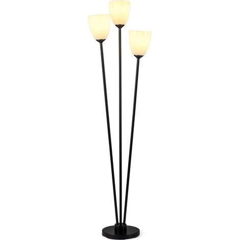 COSTWAY Lampada da Terra Alto 153 cm con 3 Paralumi in Acrilico