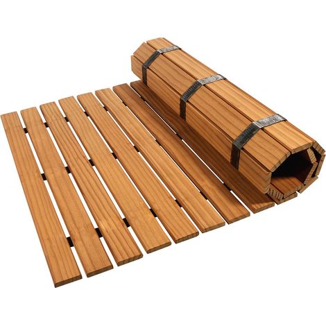Home Deluxe Tappeto sauna in legno SANYA - Natura