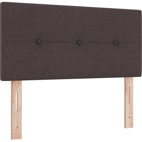 Maison Exclusive - Testiera LED con strisce LED Marrone Scuro 80 cm Tessuto