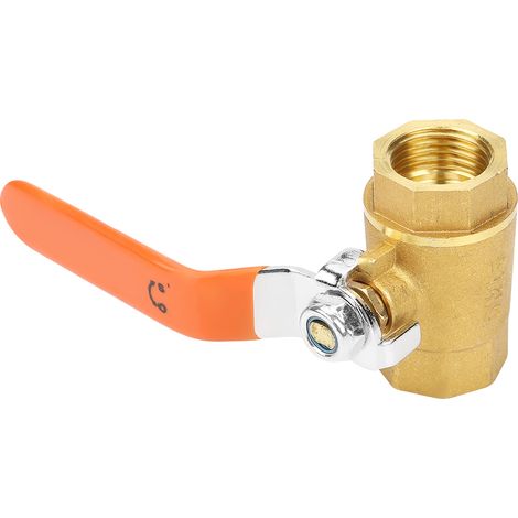 1-teiliger Messing-Kugelhahn DN15 1/2" BSP 1,6 MPa für Wasser, Öl und Gas (1/5)