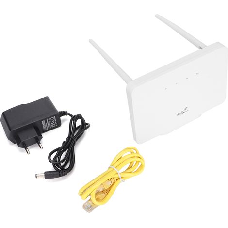 Routeur sans fil 4G CPE Point d'accès WiFi Réseau mobile avec port LAN/WAN Emplacement pour carte SIM Micro 100‑240V Prise EU (1/5)