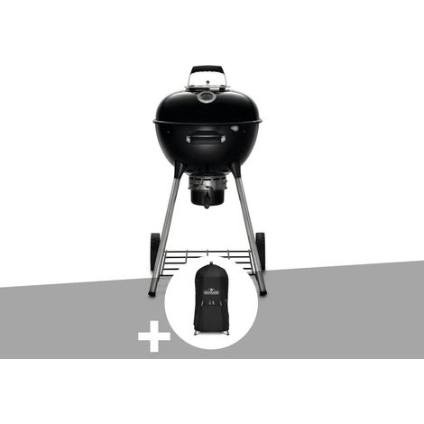Napoleon – Barbecue à charbon Charcoal Kettle 47 cm – Grilles en acier inoxydable – Thermomètre Accu-Probe – Système de gestion de chaleur Vortex