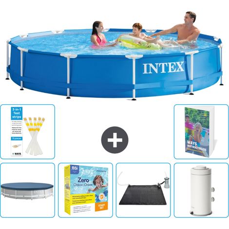 Frame Pool Rund - 366x76 cm - 7-teilig S103