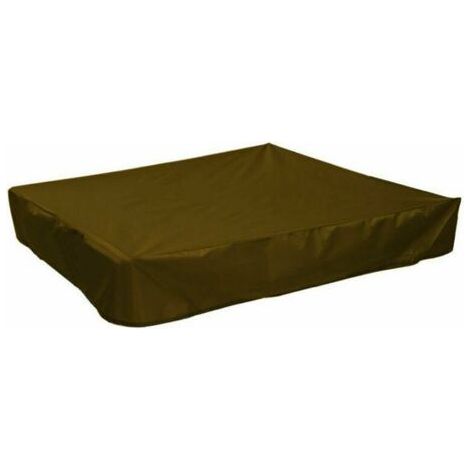 Cubierta impermeable para jardín - Toldo cuadrado para protección solar - Cubierta a prueba de arena (marrón) 120x120x20 cm