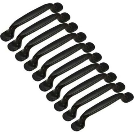 10 maniglie per mobili - Maniglie per ante di mobili da cucina - Interasse fori 128 mm - Alluminio (1/4)