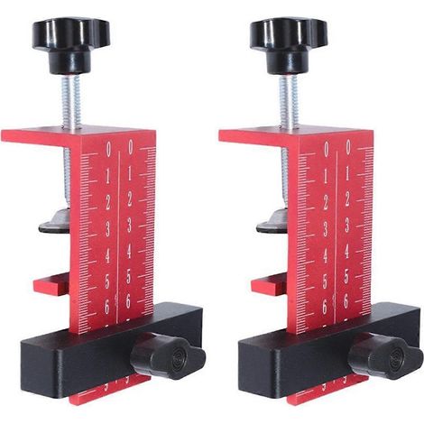 Pince de positionnement réglable pour le montage de portes d'armoires en bois outils auxiliaires d'installation. (1/5)