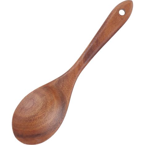 Lebensmittelechtes Teakholz-Besteck für Salate, Holzlöffel für Küche, Restaurant, Esszimmer (1/5)