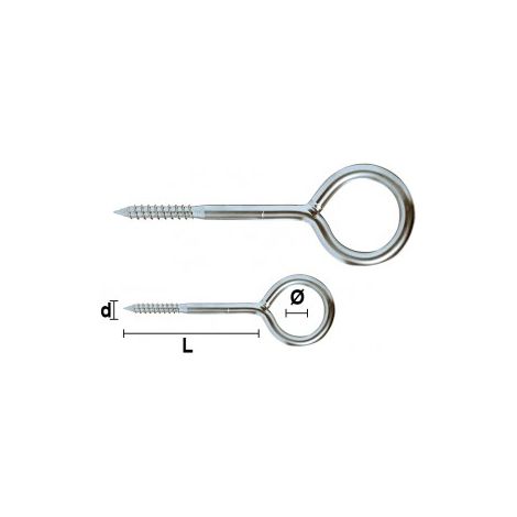 OCCHIOLI PER PONTEGGI A VITE Ø50 12x200 MM ZINCATI MAURER PLUS TOC122050