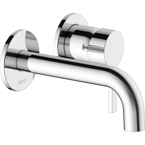 Keuco Plan blue - Grifo empotrado de lavabo, montaje de 2 orificios, cromo 53916010201 (1/5)