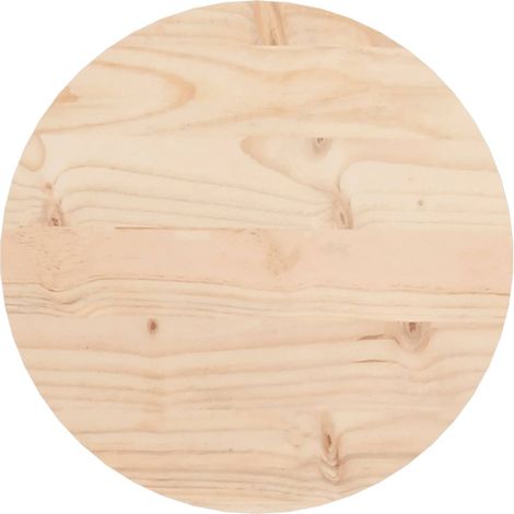 Dessus de table rond Ø30x3 bois de pin massif (1/5)