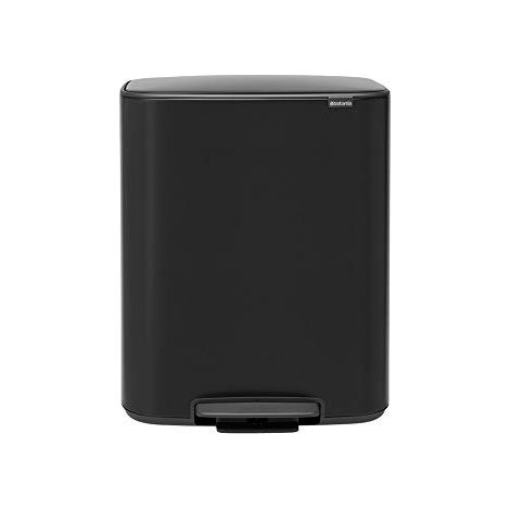 pattumiera a pedale 2x30l nero opaco - 211508 - brabantia (1/4)