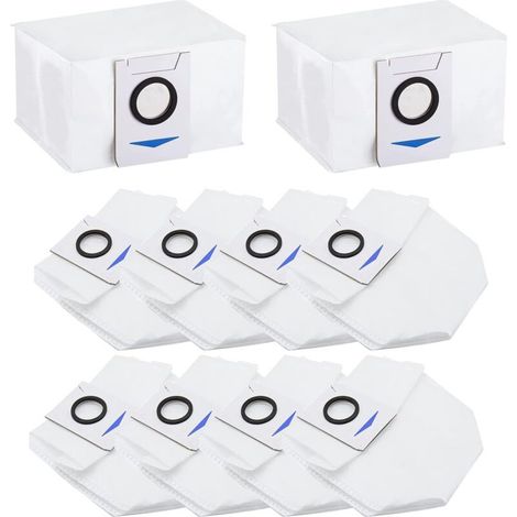 Vtizikl Lot de 10 Sac d'aspirateur Accessoires pour Deebot X1 Omni / X1 e Omni / T20 Omni, Aspirateur Accessoires de Rechange Sac à poussière (1/4)