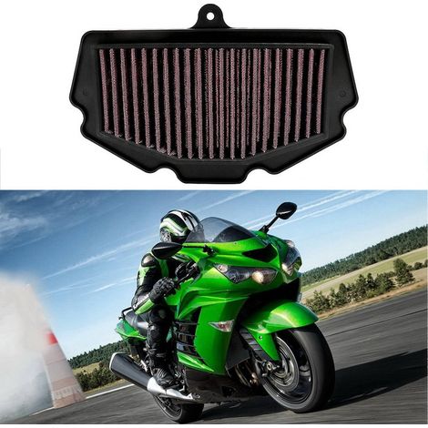 Luftfilterpatronen passend für Kawasaki Ninja 400, Z400 und Ninja 400 Modelle, für Fahrer im Alter von 18 bis 21 Jahren. (1/5)