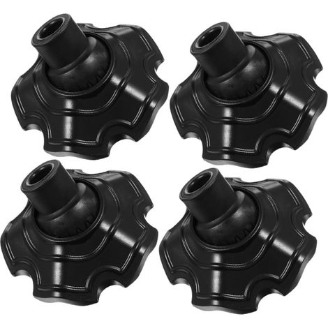 Lot de 4 Protège-Pieds de Chaise D'extérieur 16 Mm Noirs, Patins Anti-enfoncement pour Mobilier de Jardin, Protection Résistante aux Intempéries, pour Camping et Terrasse (1/5)