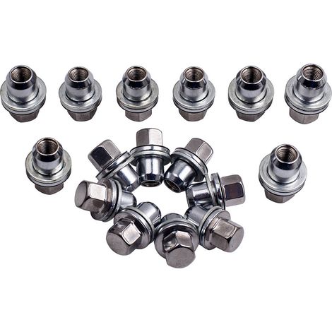 16xAleación Tapa Tuerca De La Rueda X16 for Land Rover Discovery 3 & 4 RRD50029