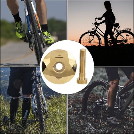 Capuchon de protection pour tige de selle en aluminium, accessoire vélo VTT, bouchon titane doré (1/5)