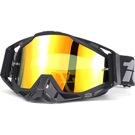 Lunette De Cyclisme PolariséE Lunettes De Moto Lunettes VéLo Masque Ski Protection 100% Anti-Vent Pour Descente Cross & Sports ExtéRieurs (1/5)