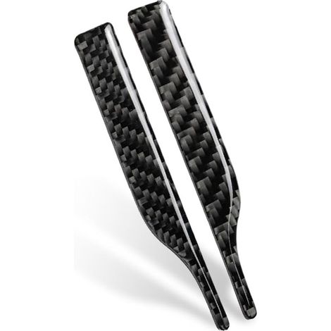 Coques de remplacement rétroviseurs auto,Lot de 2 bandes anti-collision pour rétroviseur de voiture Bandes de rétroviseur en fibre de carbone Autocollants de protection anti-rayures (1/5)