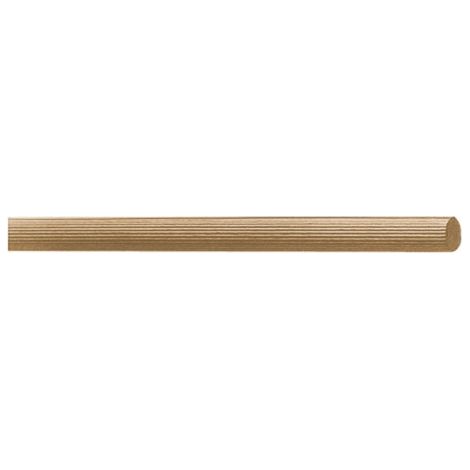 Barres striées L.1 m D.16 mm Bois d'acajou - HW32