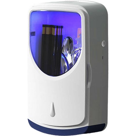 Wandmontierter Sterilisator für Löffel und Essstäbchen, blau, Kitchenware Mall