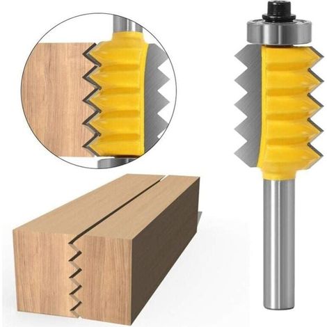 8-mm-Schaft-Scharnierleimfräser V-förmiger Schrankfräser für Holzbearbeitung, 8 x 24 (1/4)