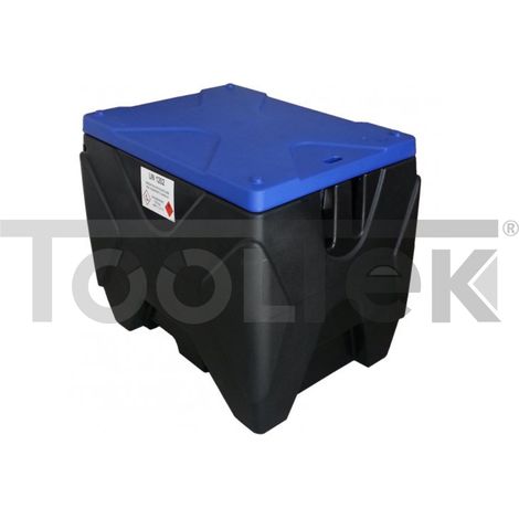 SERBATOIO CISTERNA PER GASOLIO 220Lt POMPA 12V + COPERCHIO 40Lt/min (1/2)