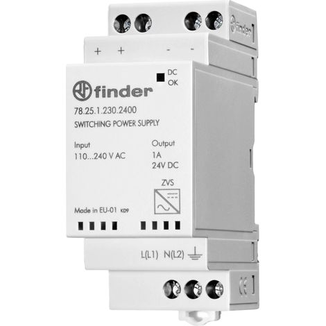Finder 78.25.1.230.2400 Alimentation rail DIN 24 V/DC 1 A 25 W Contenu 1 pc(s)