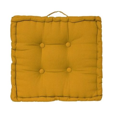 Coussin de sol 40 x 40 x 8 cm Atmosphéra - Ocre