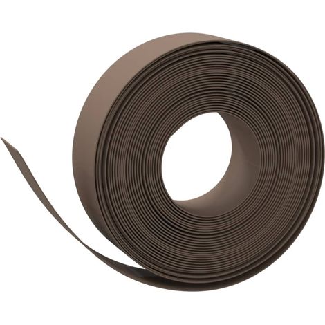 Bordure de jardin marron 10 m 15 cm polyéthylène