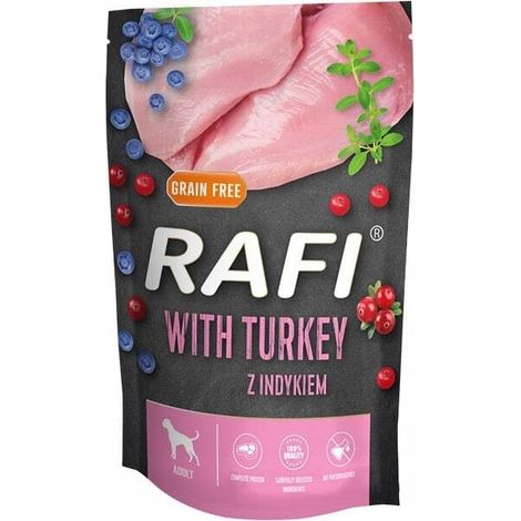 Cibo umido per cani Rafi al tacchino 500 g