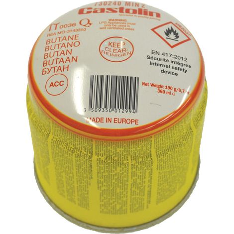 Cartucho de Butano Castolin 190 g para Soldadura a la Llama
