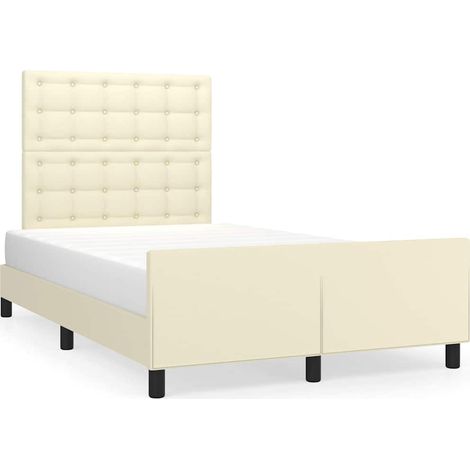 Maison Exclusive - Giroletto con Testiera Crema 120x200 cm in Similpelle (1/5)