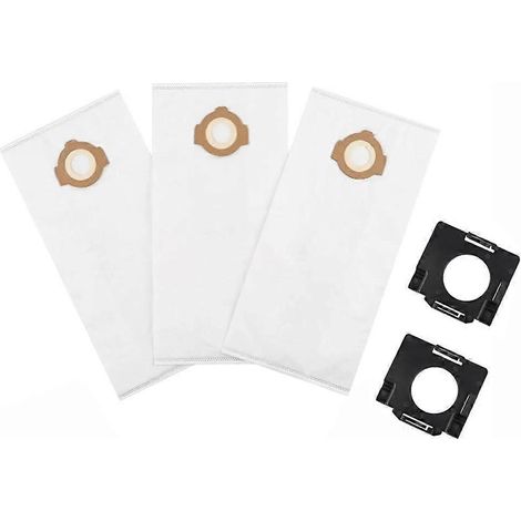 Sacs à poussière et supports pour aspirateurs eau et poussière sans fil Milwaukee 0960-20 M12 et 0970-20 M18. Accessoires inclus : 3 sacs à poussière et 2 supports. (1/5)