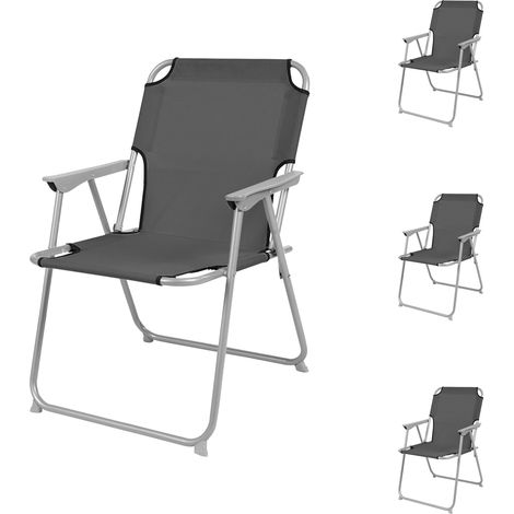 4 Stück Garten / Campingstuhl Oxfort Anthrazit-MPO2600DG-4 (1/2)