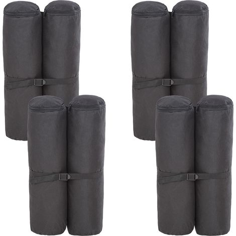 Set di 4 sacchi pesi: sacco di sabbia, sacco pesi, borsa di fissaggio