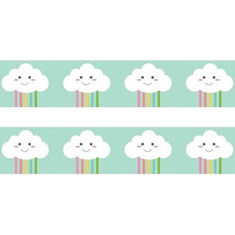 2 morceaux de ruban adhésif de masquage petits nuages 10 m x 1,5 cm (1/3)