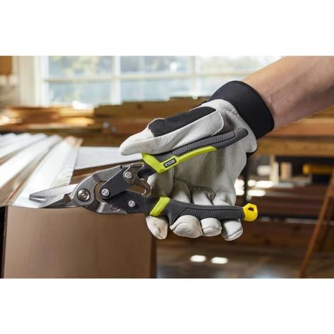 Set of 3 aviation snips - RYOBI - Universal. right-hand pass. left-hand pass (1/5)