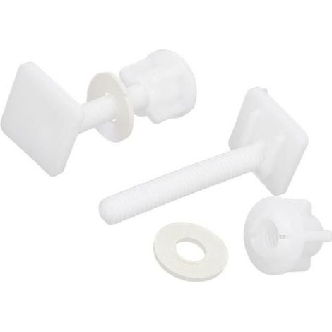 Boulon - Ecrou Carré - Pour Charnière De Siège De Toilette - Filetage 8 mm - Lot De 2 (1/5)