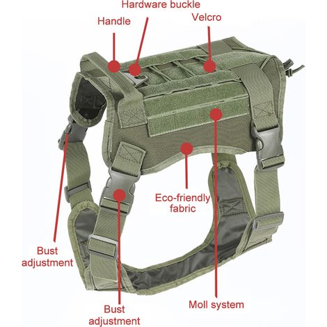 Harnais de sac à dos en nylon pour chien voyage camping randonnée pour grand (1/5)