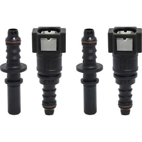 2 Ensemble/Droit-7.89mm à 8mm Droit Voiture Carburant Tuyau Rapide Libération Connecteur de Tuyaux d'Essence Adaptateurs de Durites pour Voitures Connecteur de coupleur à dégagement rapide de tube (1/5)