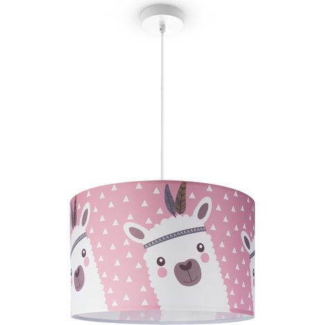 Paco Home Lámpara Techo De Suspensión Cuarto Infantil Bomberos Policía Carretera E27 Lámpara colgante - Blanco, Diseño 9 (Ø45,5 cm) (1/4)