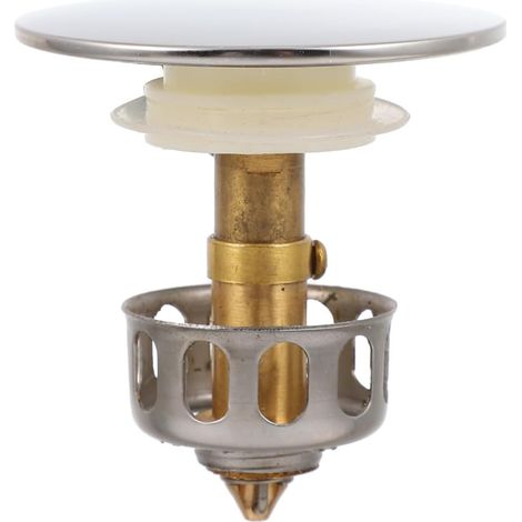 Filtre de vidange SECFOU pour éviers et baignoires , bouchon avec noyau anti-fuite récupérateur chev (1/5)