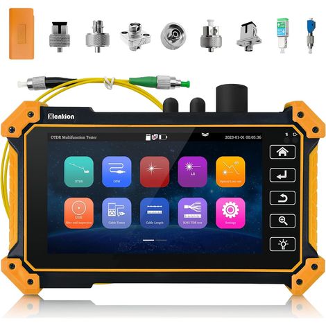 OTDR Fiber Optic Tester 1610 nm 26 dB Fiber Optic Tester 1310/1490/1550/1577 nm Fiber Optic Tester OPM LS OLS, Event Map, Cable Tester, Network Tools, 8 Adapter Types (1/5)