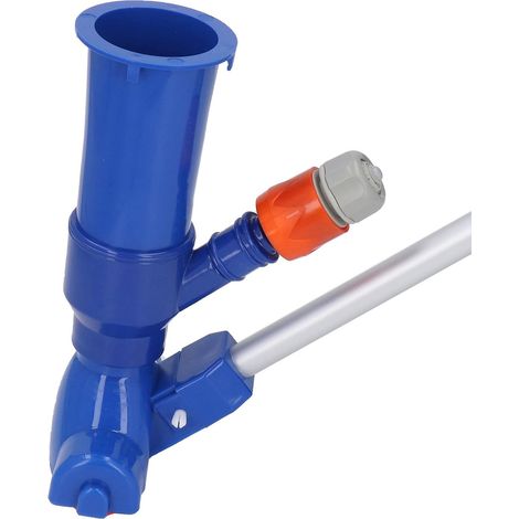 Aspirateur de Piscine avec Brosse - Tête à Jet et Baguette Incluses, pour Nettoyage et Entretien Facile de Piscine (1/4)